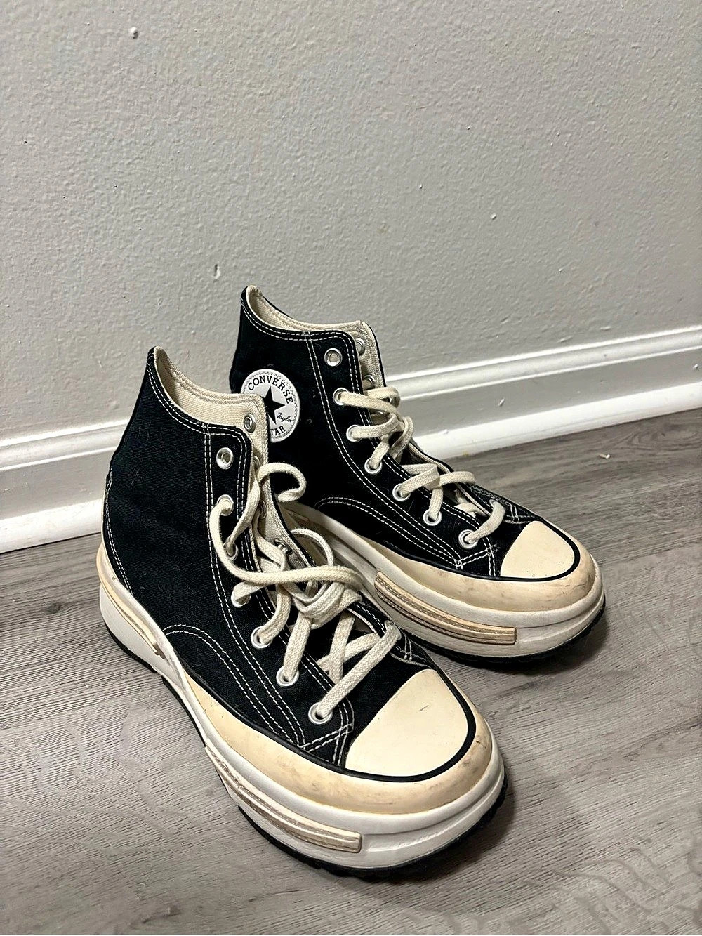 Converse Run Star Legacy CX High Top Black Sneakers Black & White